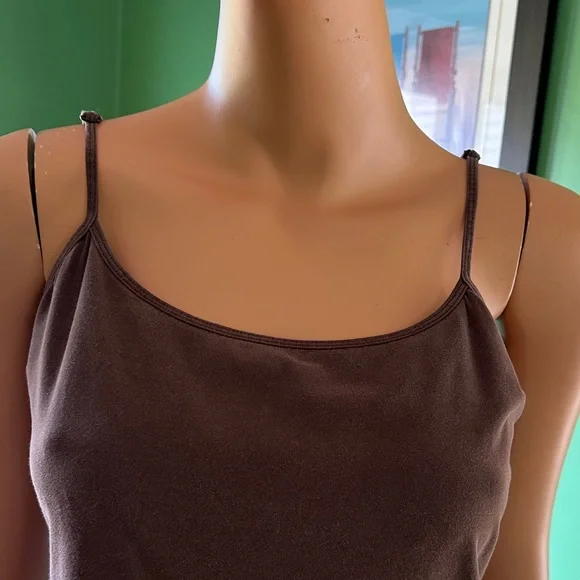 🌷🌷EUC Sonoma Women’s Brown Spaghetti Strap Camisole Top🌷🌷 - Picture 3 of 11